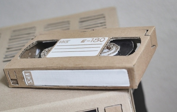 Bartek Elsner – THE PAPER STUFF » TV, VHS & Tape #cardboard