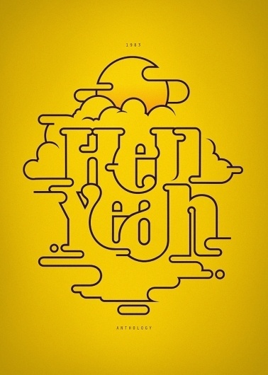 CUSTOM LETTERS, BEST OF 2010, DAY 1 — LetterCult #sun #lettering #hell #andre #yellow #yeah #illustration #beato #type