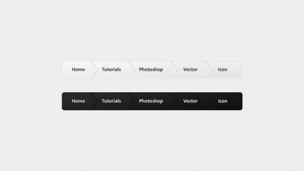 Navigation buttons in black and white Free Psd. See more inspiration related to Black, White, Buttons, Psd, Navigation, Html, Horizontal, Css and Breadcrumb on Freepik.