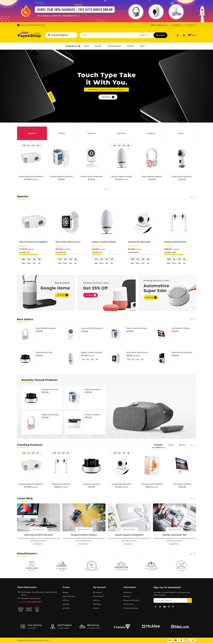 #PayeeShop #Electronics #Appliances - #Opencart #MultiPurpose #Responsive #Theme | #TemplateTrip #eCommerce #Website #Design #Template