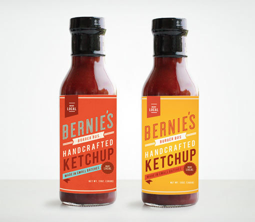 Packaging example #597: MakeMatter_Bernies_04 #packaging #ketchup