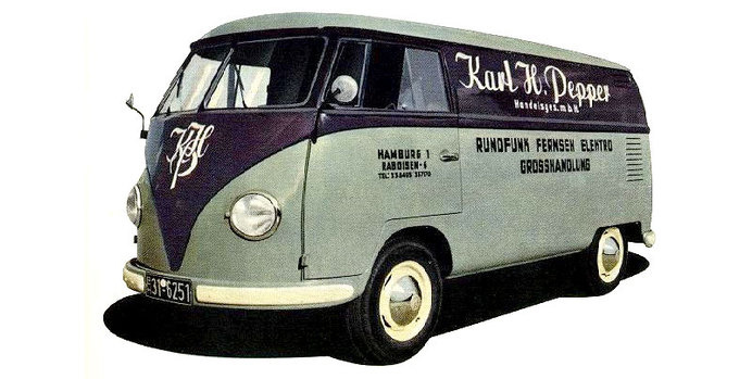 vehicle, VW, bus, advertising, vintage