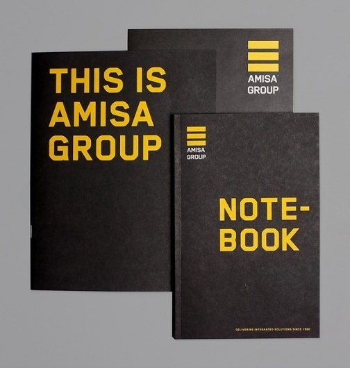 Amisa Group on the Behance Network #identity #yellow #mx