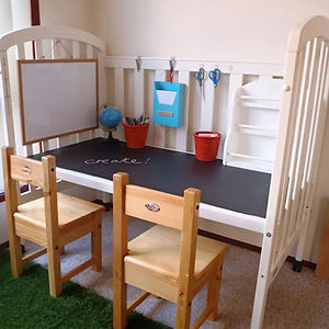 Crib Turned Into A Table #interior #design #decor #deco #decoration