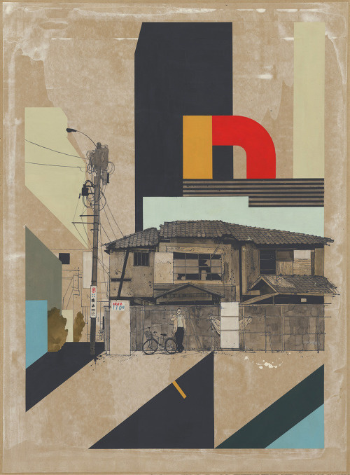 Evan Hecox #mixed #media #design #painting