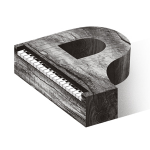 "P" 36 Days of Type project. #typography #p #alexandreruda #type #piano #36daysoftype