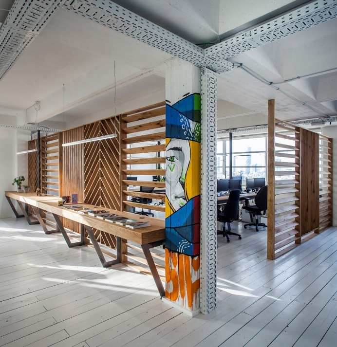 Industrial style workspace
