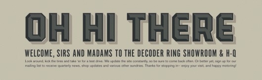 The Decoder Ring Design Concern #typography