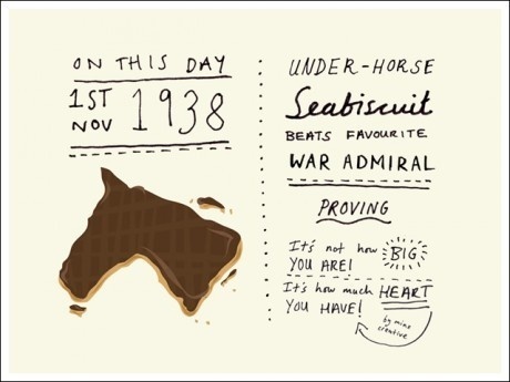 On This Day - Visual Series | November #visual #copywriting #print #design #illustration #series #postcard #typography