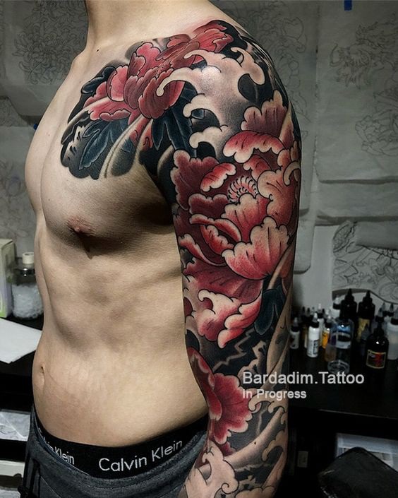 Japanese Peony Tattoo