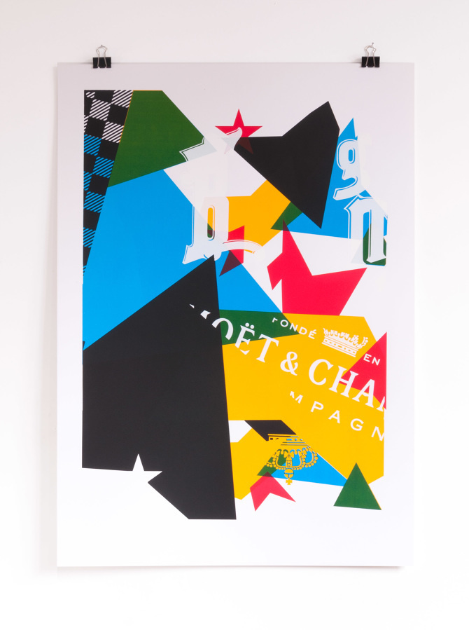 5 color screen print inspired by Notorious BIG's Juicy printed on 300gr Fedrigoni Arcoprint Milk #printmakingmoneygang