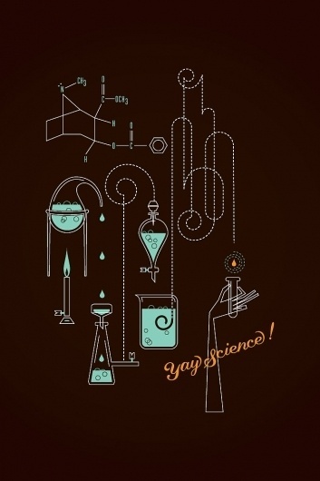 Alex Perez | BLDGWLF #burner #illustration #molecule #bunsen #beaker #tubes #science #test
