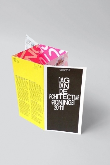 Day of Architecture Groningen | Identity Designed #design #graphic #structure #dutch #pamphlet