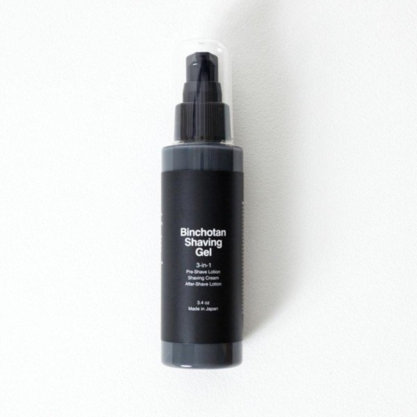 This charcoal-infused shaving gel is naturally antibacterial. #design #product #modern #lifestyle