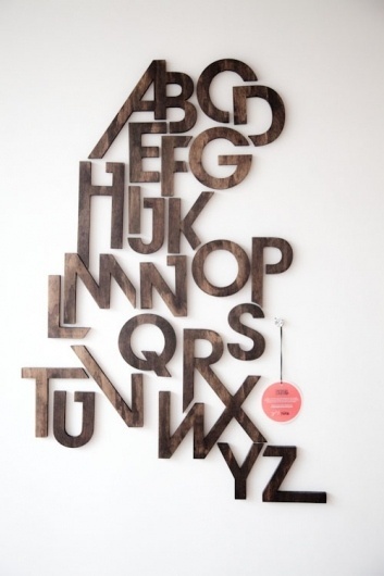 wood letters, from welovetypography.com
