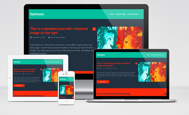 Hermoso : Free Responsive Blogging WordPress Theme