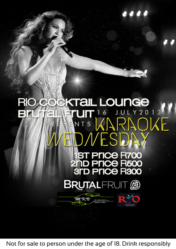 karaoke wednesday #house #typography #design #graphic #africa #wednesday #south #karaoke #kimberley #deep #club