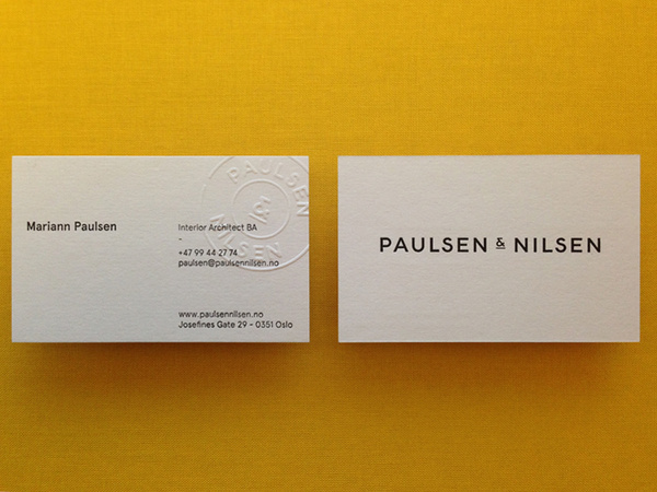 Paulsen & Nilsen #stationary #card #business