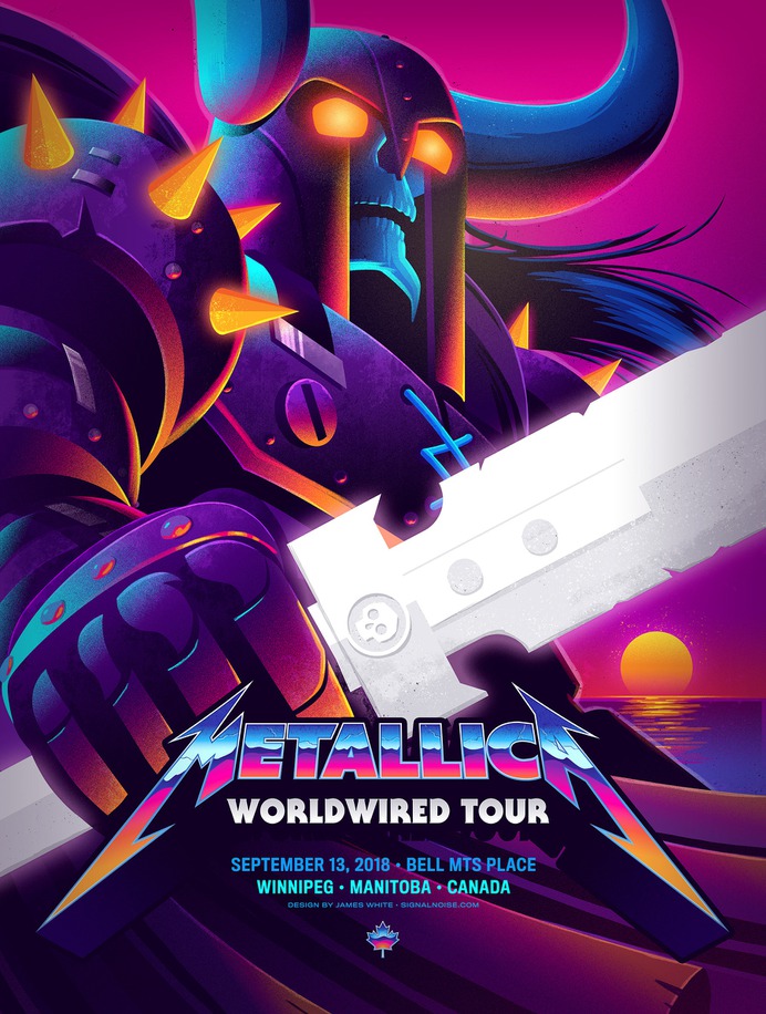 Made in The 80s - Metallica Tour Poster
