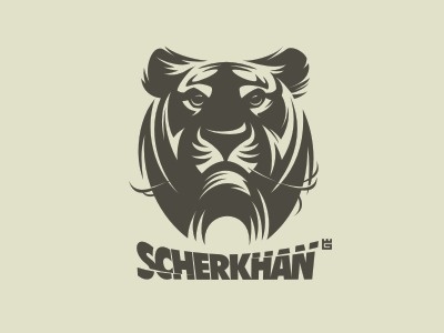 Logo Scherkhan by Gal Yuri #illustration #logo #vector #tiger