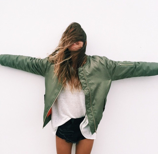 fashion, green coat, girl