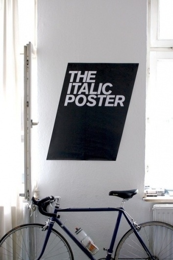 tumblr_lwe5pv5G661r61h6co1_500.jpg (JPEG Imagen, 415x622 pixels) #italic #bold #black #clean #poster #bike #type