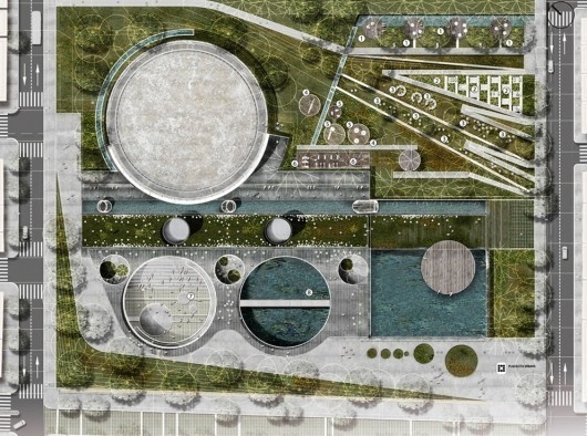 Articulated Site: Water reservoirs as public park (Medellin, Colombia) #urban