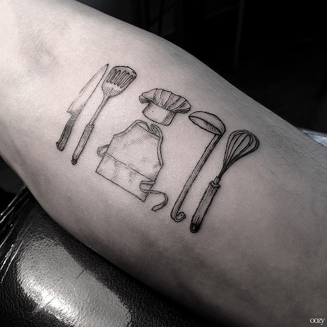 Artist Tattoos Tools Of People's Professions On Their Skin