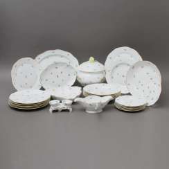 HEREND dinner service for 6 persons 'scattered flowers', 20. Century #porcelain