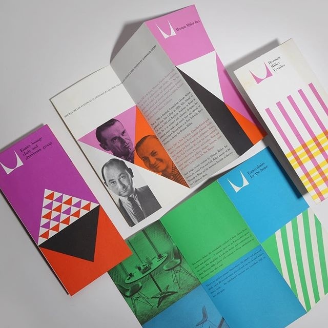 Herman Miller Brochures: Design by Irvin Harper FeaturingGeorge Nelson Charles Eames &Alexander Girard. via Javier Garcia