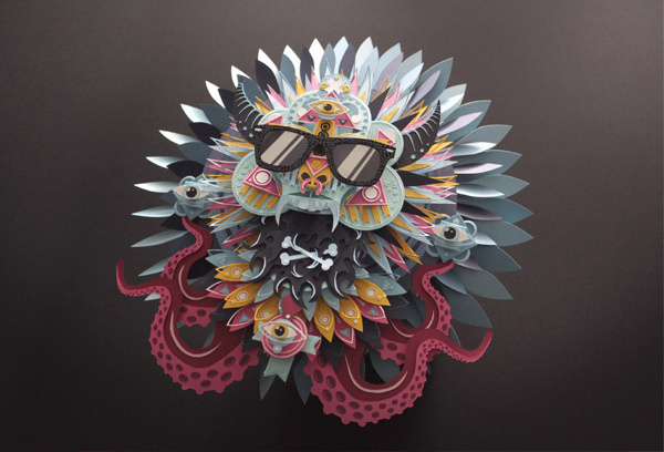Voodoo on Behance by Shotopop #sculpture #paper #sculpting