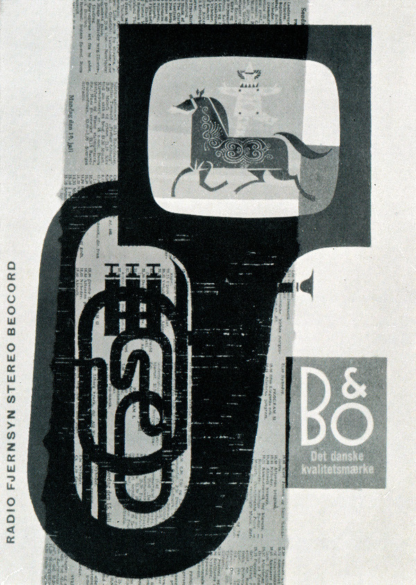 newhousebooks:Ad for television sets. Werner Neertoft, Denmark, 1963 #illustration #design #magazine