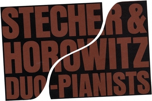 All sizes | Chermayeff and Geismar for Concert Associates: Stecher & Horowitz | Flickr - Photo Sharing! #print #typography