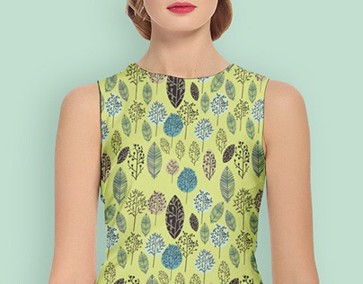 Free Modern Girl Dress Mockup PSD