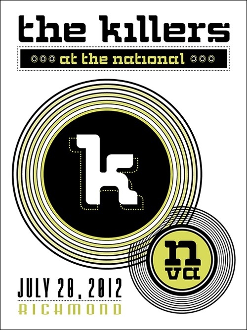 The Killers Poster #print #design #collateral #poster #type #typography