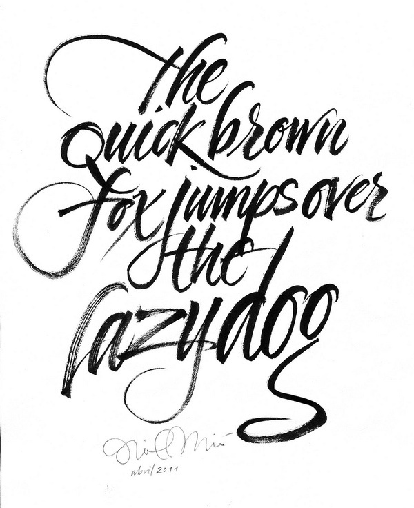 All sizes | Demo pinzell. Demo pointed brush | Flickr Photo Sharing! #type #hand