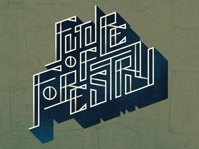 Dribbble - Future of Forestry Type by Chaz Russo #n #rock #chaz #russo #experimental #of #worship #future #roll #forestry #music #band