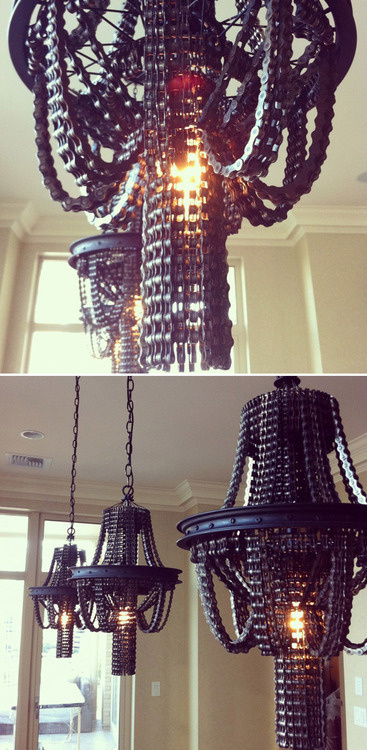 (4) bike chain | Tumblr #interior #bicycle #upcycling #chain #bike #chandelier