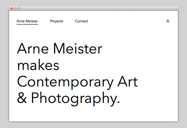 Arne Meister #website #layout #design #web