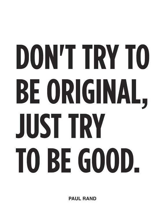 Just Try To Be Good #quote #print #wisdom #neuegraphic #poster #typography