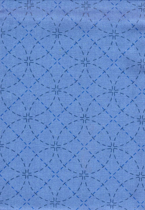 http://www.shiboridragon.com/Sashiko/Fabric/SevenTreasures-Blue.jpg #even treasures #patterned fabric