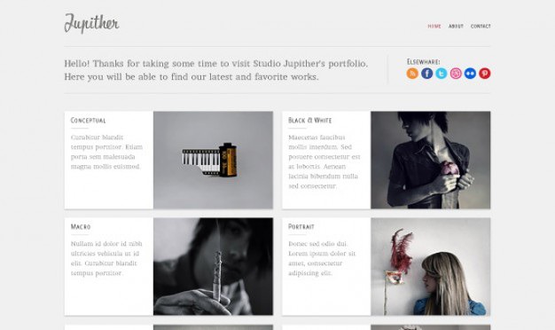 Jupither homepage psd Free Psd. See more inspiration related to Psd, Blog, Gallery, Responsive, Wordpress, Homepage and Horizontal on Freepik.