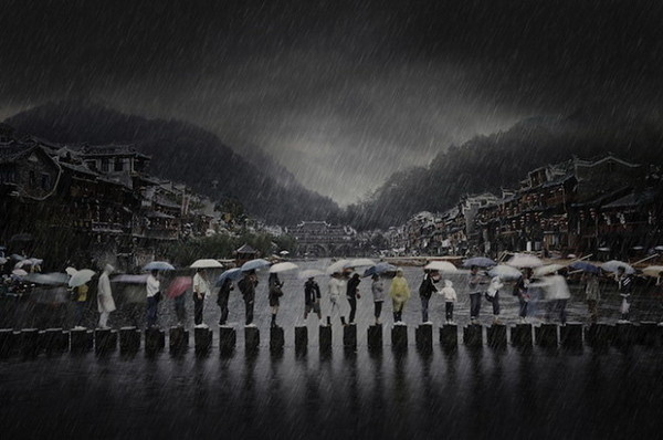 Rain in an Ancient Town #inspiration #creative #photography