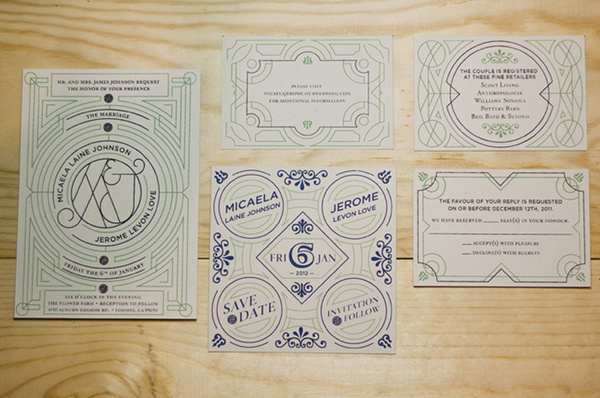 Love Wedding Invitation, Benjamin Della Rosa #invite #wedding #invitation