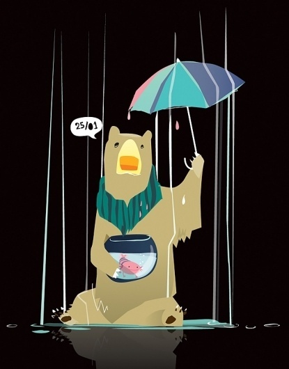 Erica Dorn #bear #illustration #character #digital