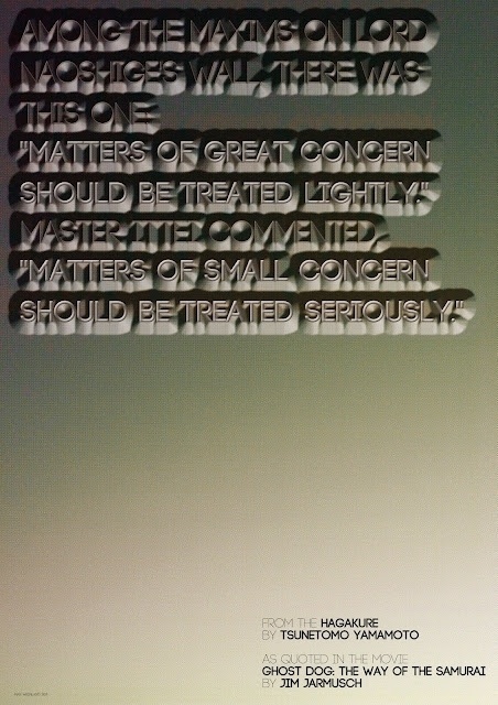 Maxmalt #jim #jarmusch #quote #hagakure #poster