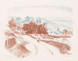 RÜHLE, CLARA (Stuttgart 1885-1947 Münsingen), color lithograph,