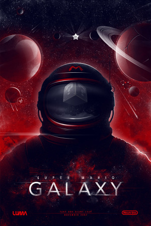Super Mario Galaxy #print #mario #gaming #poster