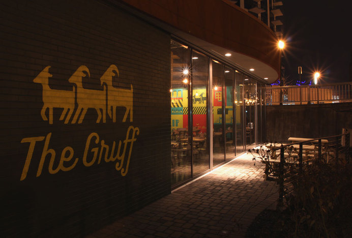 The Gruff entrance #interior #the #exterior #signage #gruff