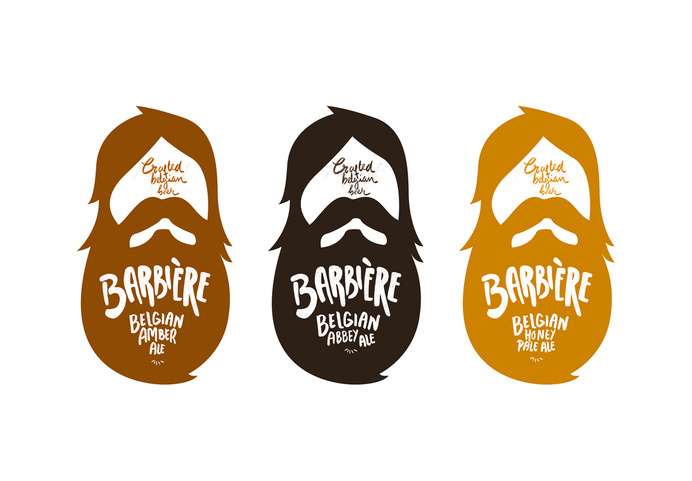 lovely-package-barbiere-2 #beer #bottle #packaging #beard #design #graphic